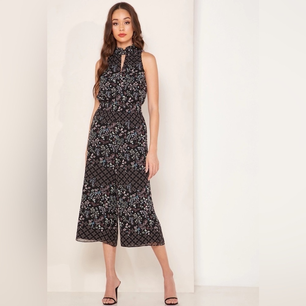Ted Baker Marcila Hazel Halter Neck Wide Leg Floral Jumpsuit - XS - Picture 3 of 14